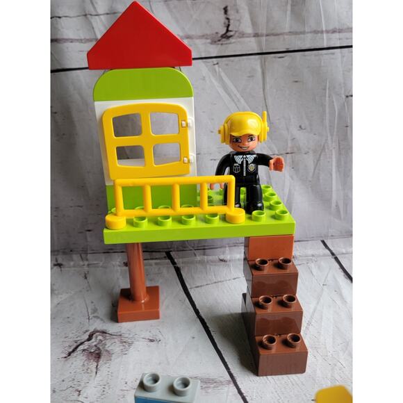 Dinosaur Building Block Toddler Set 3 Figures 2 Dinosaurs Extra Pieces - Picture 4 of 9